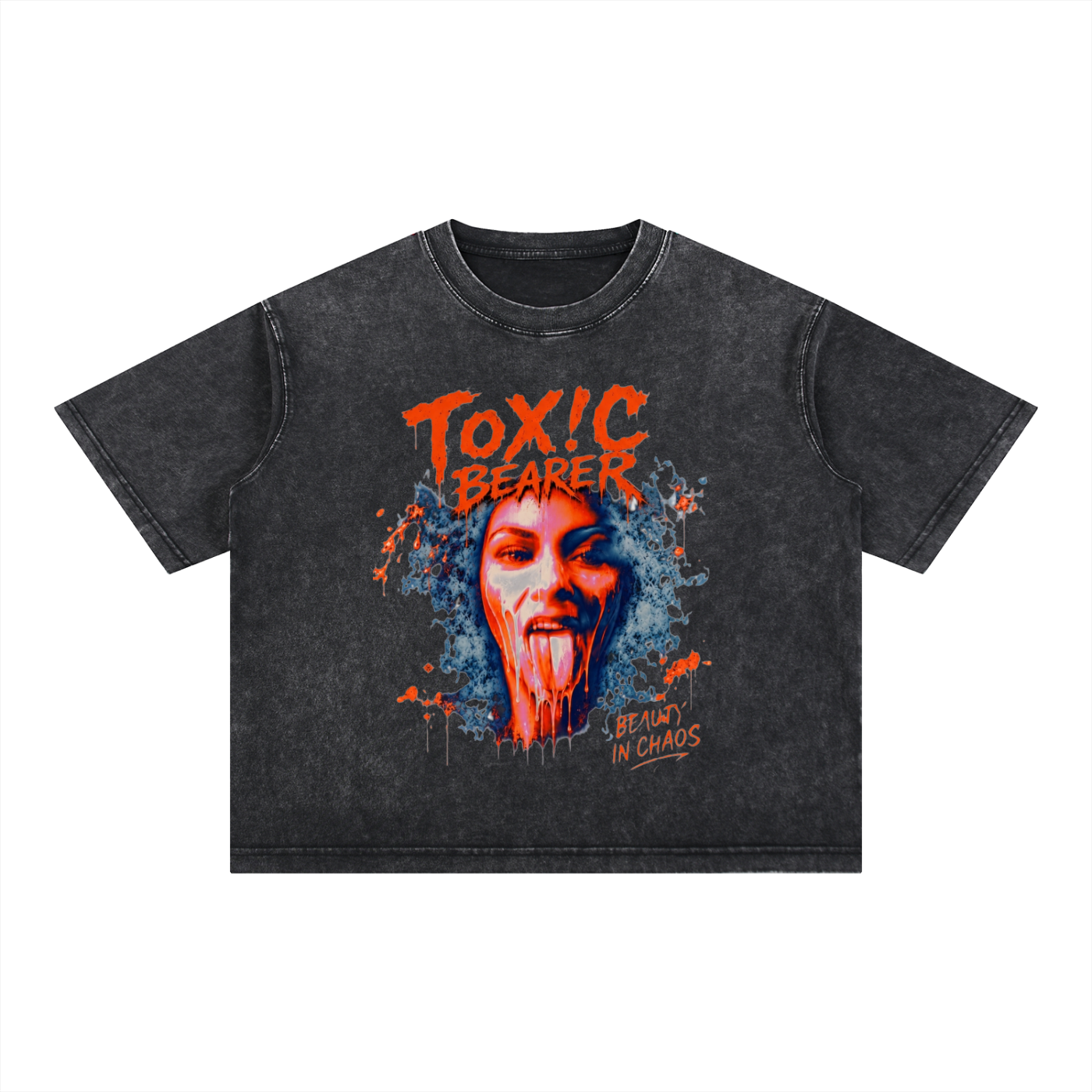 Mineral Wash Boxy Cotton T-Shirt