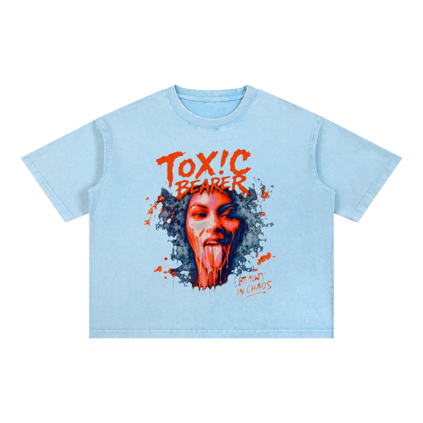 Mineral Wash Boxy Cotton T-Shirt