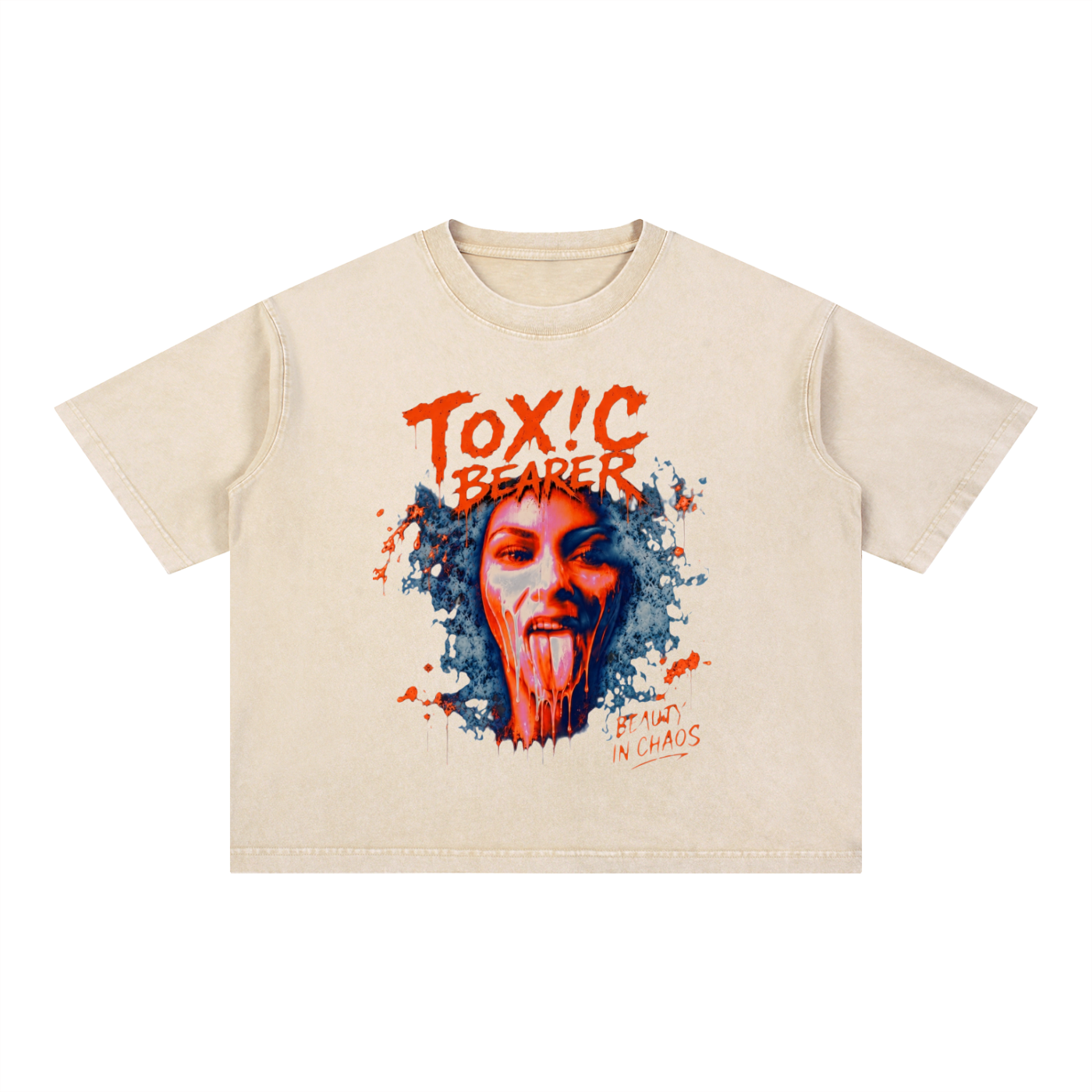 Mineral Wash Boxy Cotton T-Shirt