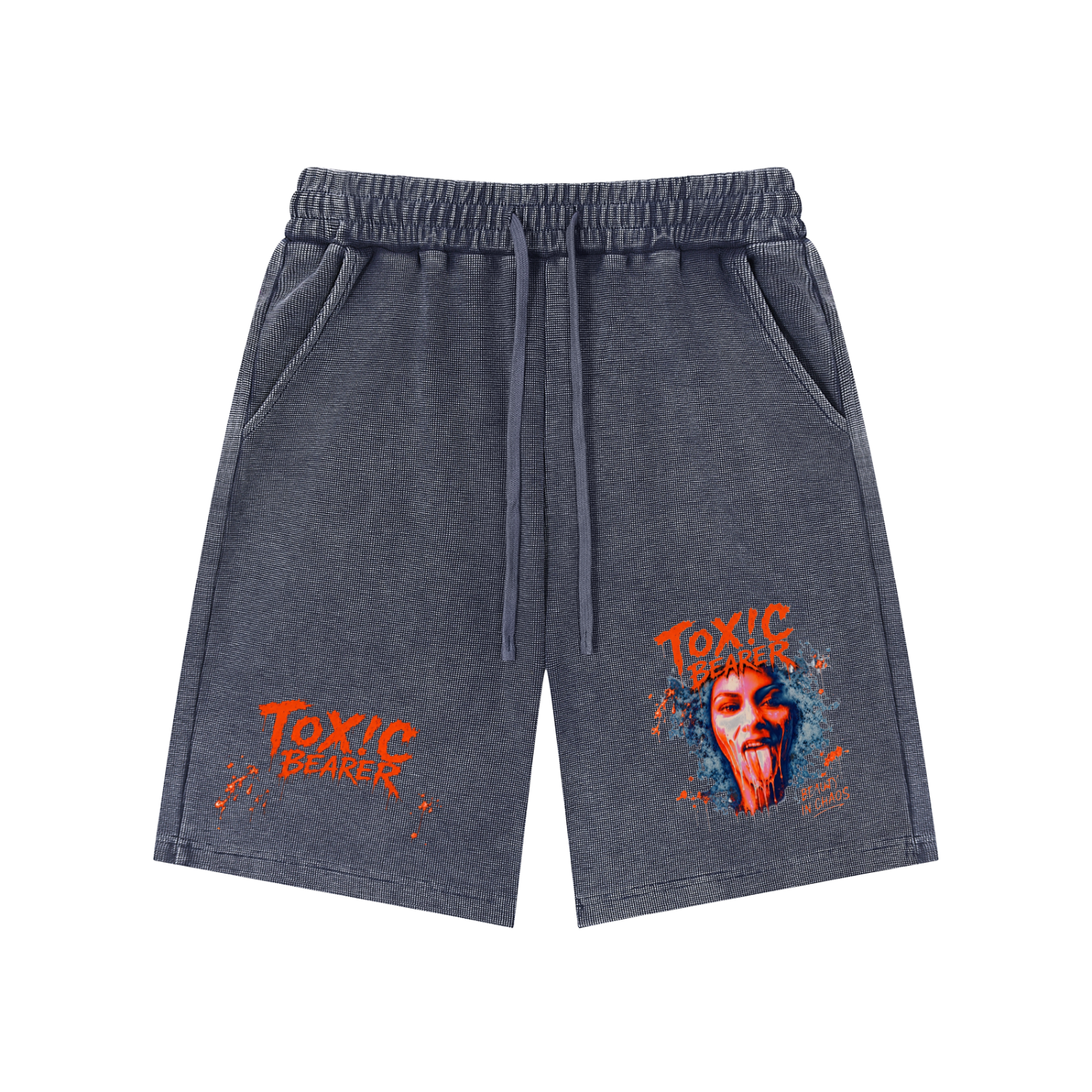 Mineral Wash Waffle Knit Shorts