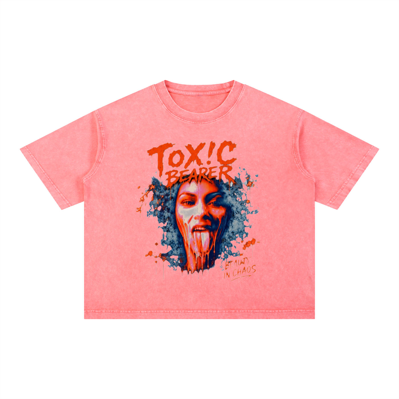 Mineral Wash Boxy Cotton T-Shirt