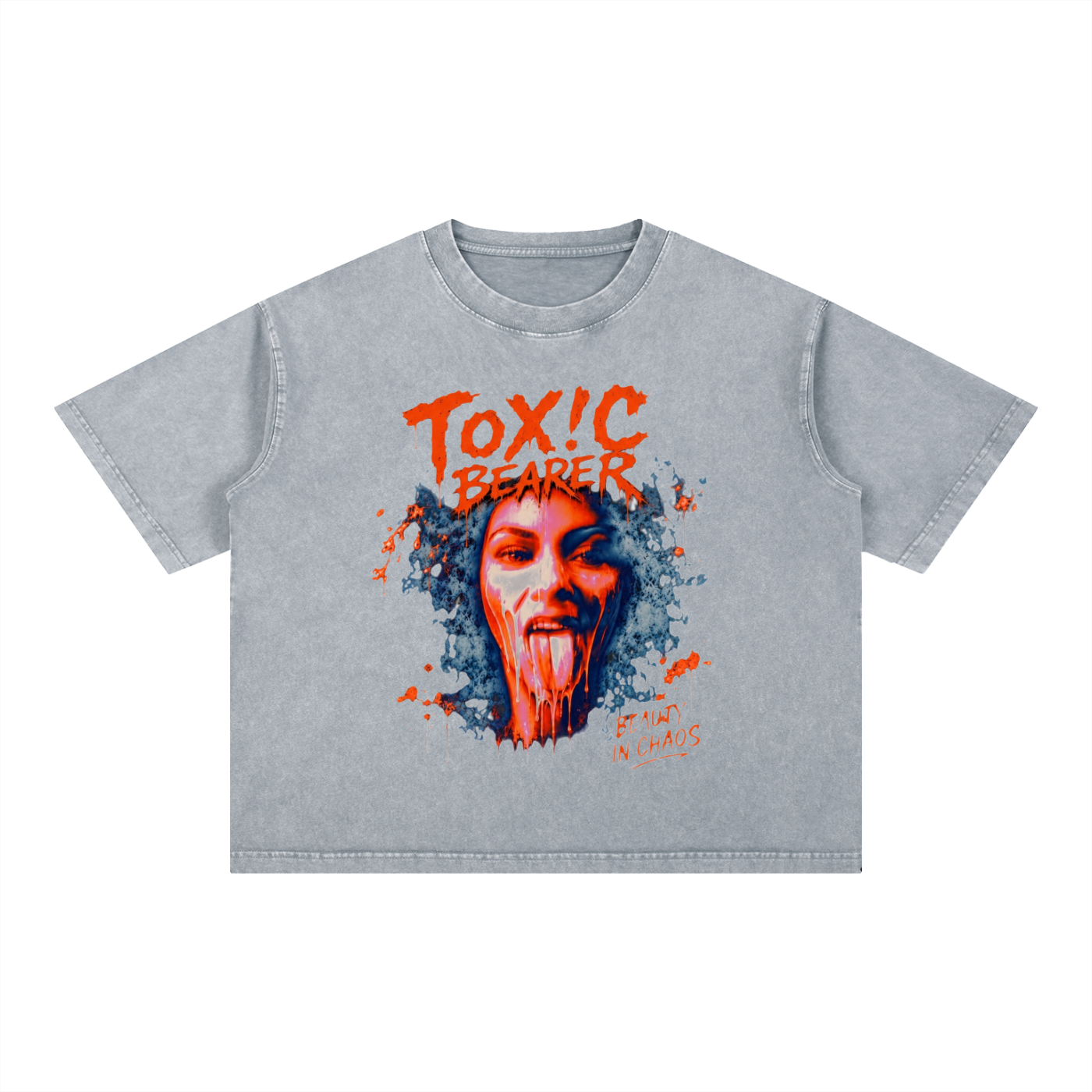 Mineral Wash Boxy Cotton T-Shirt